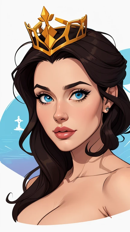estilo de desenho animado:1.2), Geena Davis s Mulher brasileira desenho ART Artline mulher Imagem cartoon de uma mulher , roupas sensuais , garota super valente destemida , Ilustra??o estilo desenho animadocabelo preto ondulado, estilo de arte dos desenhos animados, estilo de arte dos desenhos animados, digital illustration style, design de personagens altamente detalhado, arte digital detalhada fofa, Fan art horror character design portrait, beautiful curly black hair digital illustration high quality portrait, arte em quadrinhos, retrato do design do personagem, Naked busty woman with medium breasts cartoon style female character Geena Davis mercenary warrior Female character Queen Anna of Arendelle with battle scars Cartoon image of a woman .Ilustra??o estilo desenho animado, estilo de arte dos desenhos animados, estilo de arte dos desenhos animados, digital illustration style, design de personagens altamente detalhado, arte digital detalhada coragem, Forest fan art, Design de personagens de retrato, beautiful digital illustration, retrato de alta qualidade, Arte em quadrinhos, mulher jovem cabelo com transas lindas . Queen Anna of ArendelleBeautiful lined eyes Medium large bust and wonderful sexy clothes. image expression of sexual desire from waist to head illustration Queen Anne of Arendelle