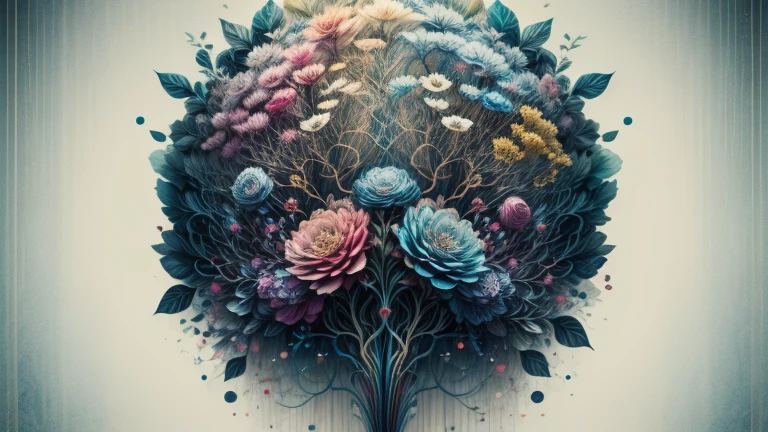 (masterpiece, Top quality, best quality, Official Art, beautiful and aesthetic:1.2), (Musical notation:1.3), Very detailed,(Fractal Art:1.1),(rich and colorful:1.1)(Flowers:1.3),The most detailed,(Zentangle:1.2), (Dynamic poses), (Blue Background:1.3), (Chinese Traditional Cloth:1.2), (metallic feel), (Single color:1.4), ,(earrings:1.4)