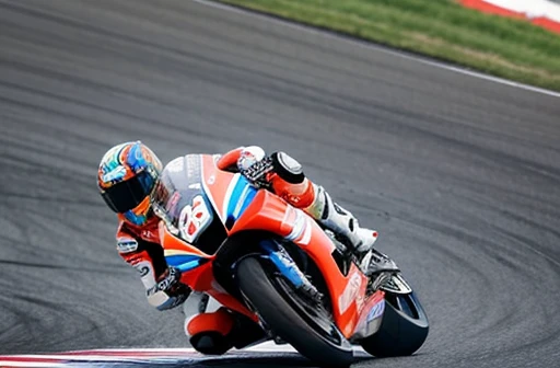 Beautiful woman driving a motorbike, Superbike for racing, Colorful rider suits, The moment you step over the saddle, Dynamic composition, shot from behind, from above,