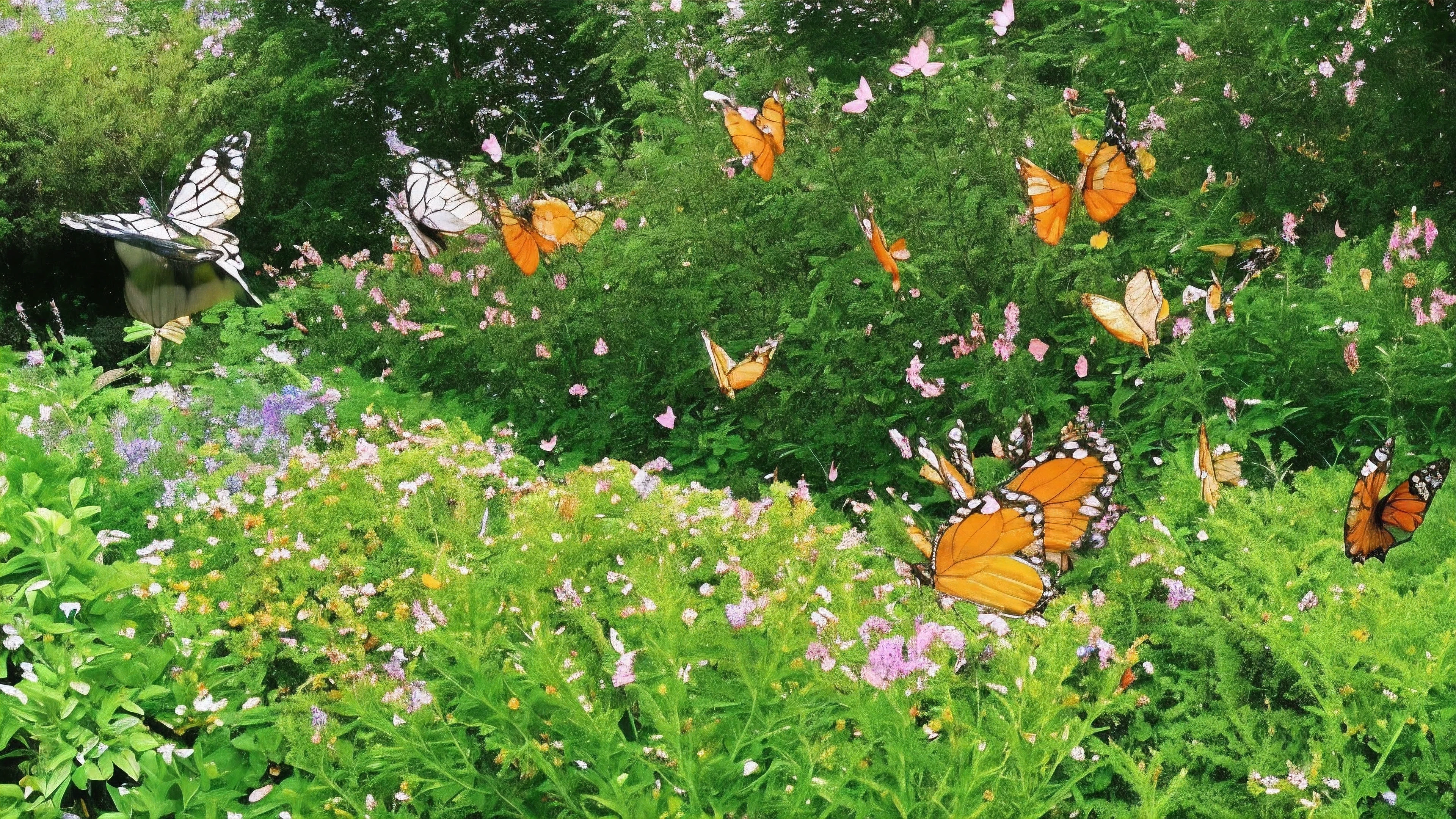 (((highest quality, 4K, 8k, High resolution, masterpiece: 1.2))), (Beautiful cabbage butterfly:1.32) And super detailed, Longwings, Vibrant and colorful, butterfly, Majestic pattern, Royal, Hall々And, Elegant and detailed, delicate, Mysterious, Iridescent. , Sparkling, elegant, Fascinating, Spread your wings, floating, bright, Mythical, Fantasy, Magic, Enchantment, Surreal, wealthy, flowering, Vibrant Garden, Kissed by the sun, Light of the sun, soft, dream-like, Golden rays, The flowers are bright, Shining and shining, Harmonious, peaceful, Calm, Calm, attractive, Fascinating,