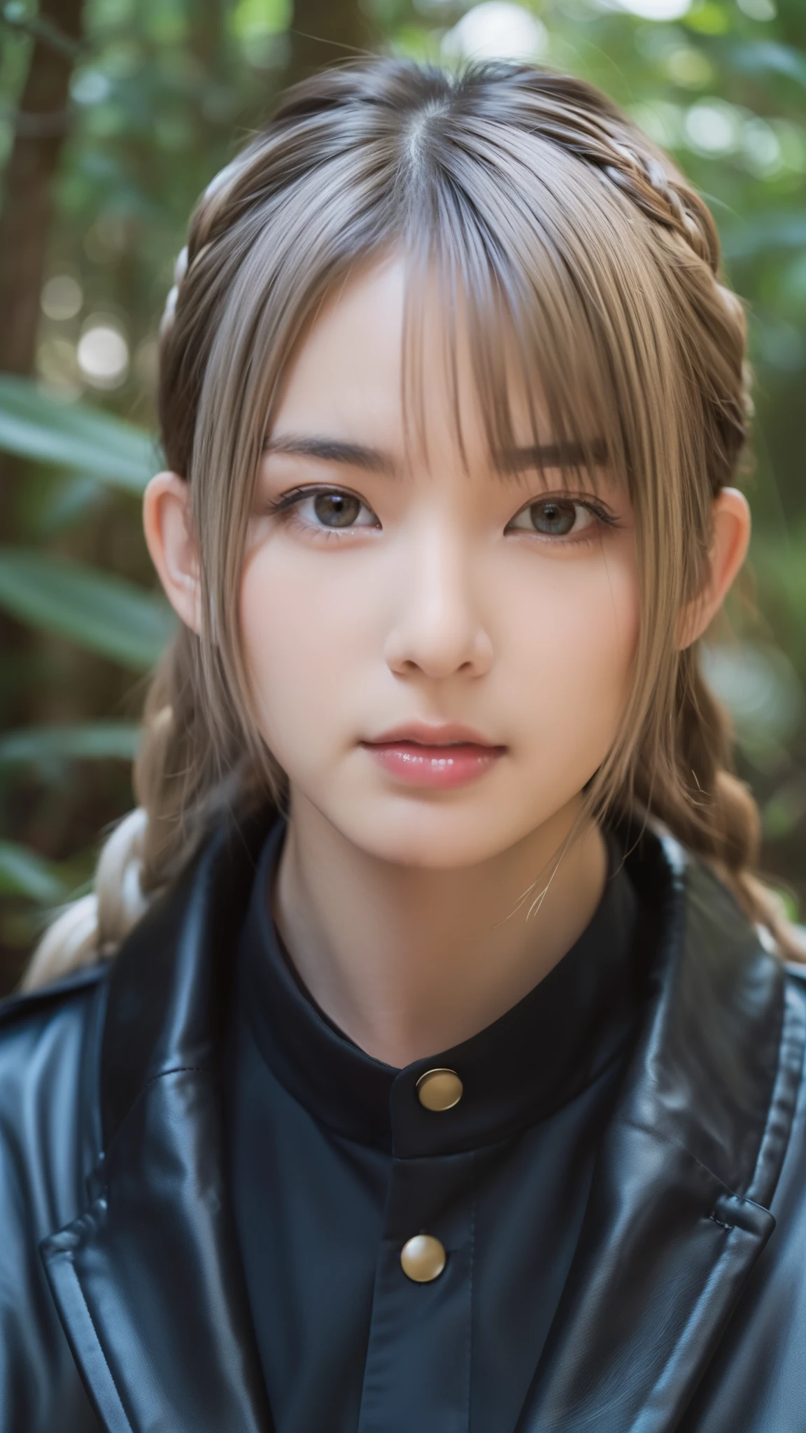 (masterpiece, highest quality, Super detailed, Best Shadow), (Detailed Background, Cowboy Shot, null, lightning, Maya文明, Mayaのピラミッド, forest, Dense forest, View Viewer, Severe, anger), (Detailed face, Masculine traits, Strong jawline), (Best lighting), ((Cinematic Light)), colorful, Hyper Detail, Dramatic Light, Intricate details, (A man named Kaerumon, Maya, Dark skinned man, Gray Hair, Yellow Eyes, Gray Hair, Braiding, Mayaの衣服, god )