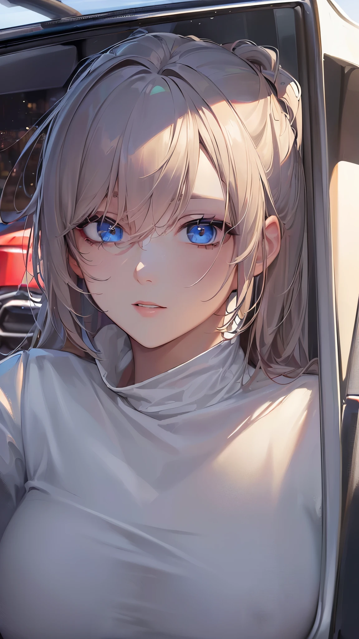 (((masterpiece))),(((High resolution)))、(((8K quality)))、(((perfect face))), (((Car Race queen)))、(((top quality eyes))), (((detailed texture))), (((high resolution face))), look at the camera, plump