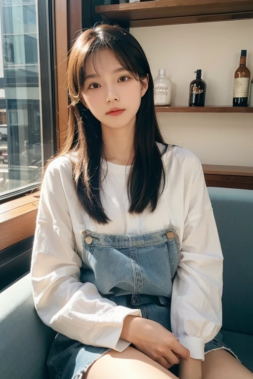 high quality、masterpiece、High sensitivity、One Woman、Drink water、PET bottles、Small