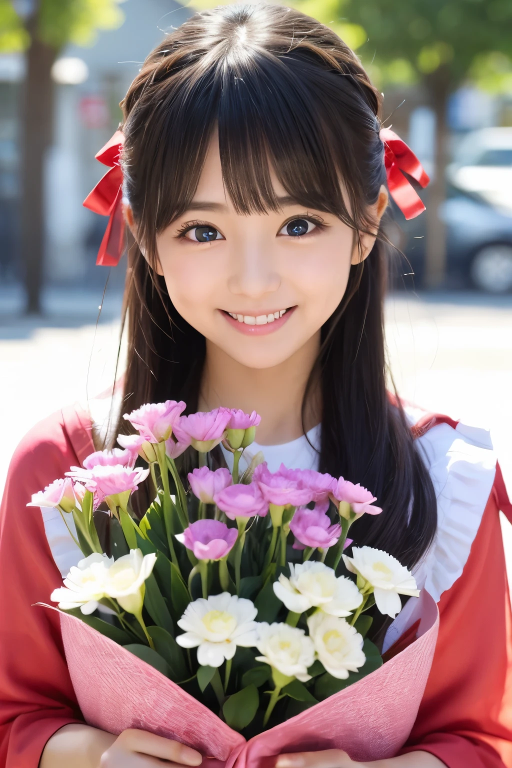 3 years old、smile、Your eyes are sparkling、Big eyes、