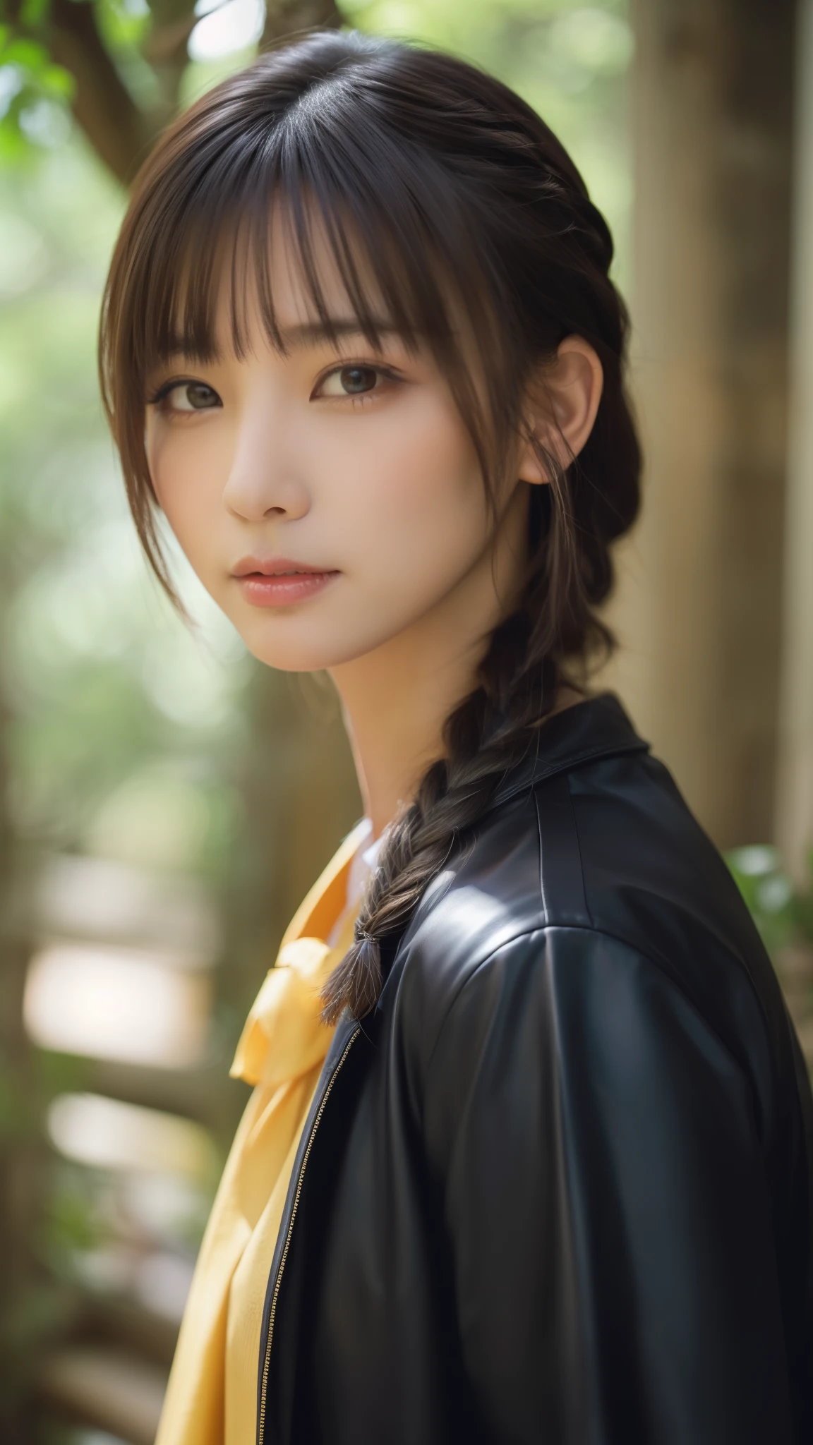(masterpiece, highest quality, Super detailed, Best Shadow), (Detailed Background, Cowboy Shot, null, lightning, Maya文明, Mayaのピラミッド, forest, Dense forest, View Viewer, Severe, anger), (Detailed face, Masculine traits, Strong jawline), (Best lighting), ((Cinematic Light)), colorful, Hyper Detail, Dramatic Light, Intricate details, (A man named Kaerumon, Maya, Dark skinned man, Gray Hair, Yellow Eyes, Gray Hair, Braiding, Mayaの衣服, god )