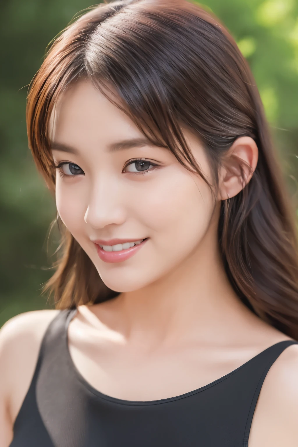 (highest quality、4k、8k、High resolution、master piece: 1.2)、Super detailed、(real、photorealistic、photorealistic: 1.37),RAW photo, face portrait photo of beautiful , wearing black dress, ((shyly smiling)), hard shadows, cinematic shot, dramatic lighting