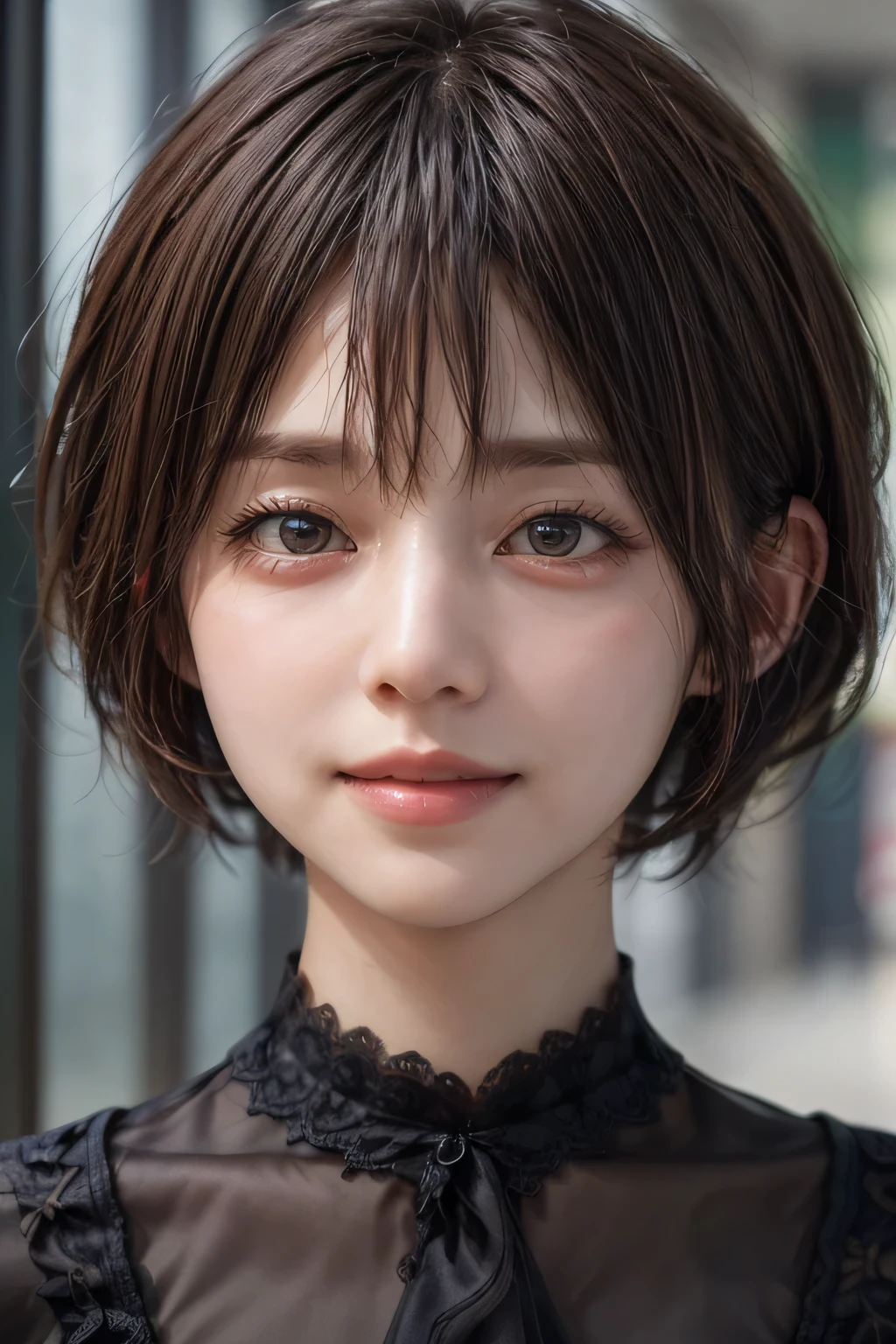 (NSFW:-1.5), (masterpiece:1.3), (8k, photorealistic, RAW photo, best quality: 1.4), 
cinematic lighting, 
(1boy), beautiful face, (realistic face), 
beautiful hairstyle, (short hair :1.5),
realistic eyes, beautiful detailed eyes, 
(realistic skin), beautiful skin, 
(blouse), 
absurdres, attractive, 
ultra high res, ultra realistic, highly detailed, 
golden ratio, 1girl, beautiful, big smiling, teeth out, 
