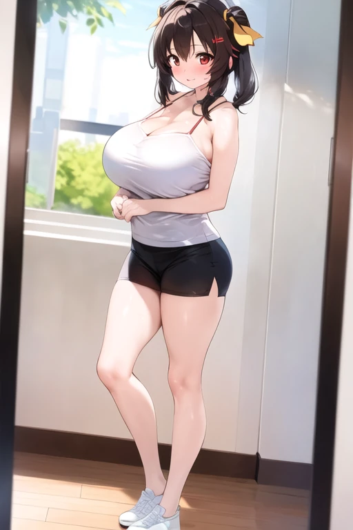 Yunyun, huge , full body, camisole, front view