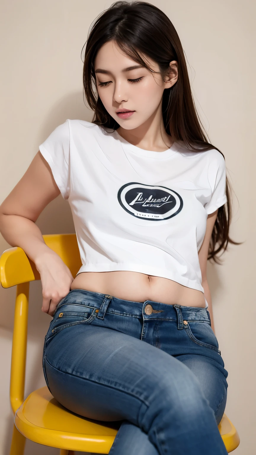 (highest quality, Very detailed, masterpiece:1.2), 1 female, very thin body, Long, slender legs, ((Black wavy Short Hair:1.2)), ((Thick and fluffy bangs)), Very detailedな顔,faint smile, Small, thin nose, small thin mouth, Extremely sharply focused eyes, Japanese, Beautiful Face, Realistic eyes, Beautiful and beautiful eyes, Realistic Skin, Beautiful Skin, charm, (A vivid face), Beautiful Hairstyles,In underwear,(T-Shirts,panties panty pull),((ロッカールーム))