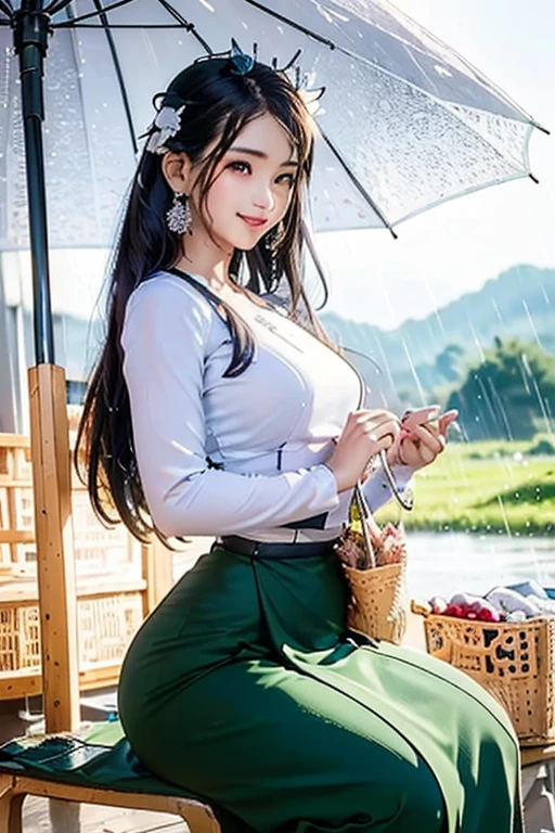 Realistic An umbrella on one side and a small rope on the other hand
He came to school and the rain continued
Precipitation / lower part wet with rain
6
Because of the beautiful and fascinating body beauty
More prominent smiles and gaze
Myanmar rice, who is too beautiful
The highest beauty and clarity
Picture nature scenery school background 3d HD