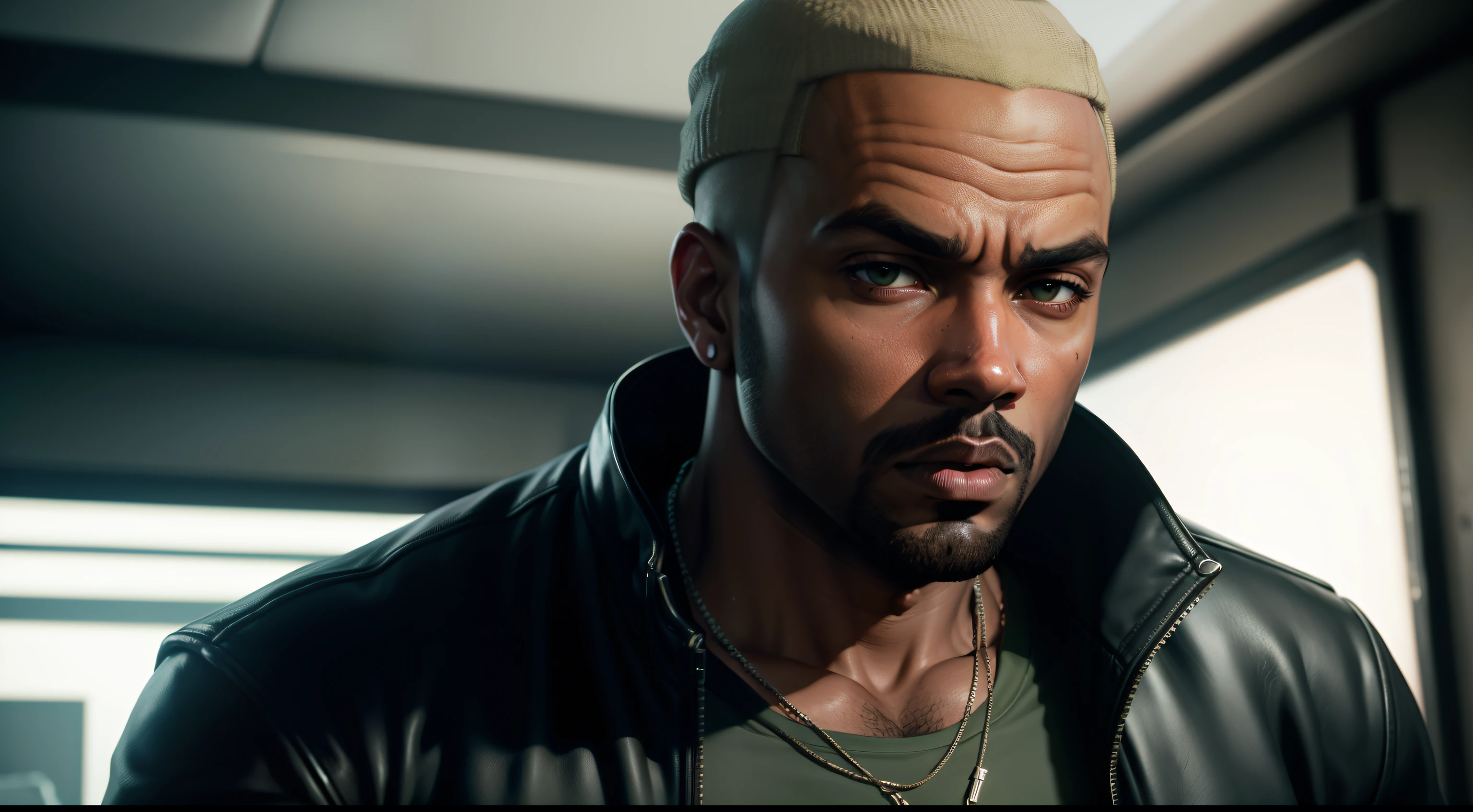 gta personagem, Como o protagonista de GTA 5, Estilo GTA V, como um personagem de gtav, Kanye West em GTA V, Drake em GTA V, Estilo GTA5, gta v personagem, empunhando fuzil de assalto, Snoop Dogg em GTA V, gta 5 tom de pele, Jesse Pinkman em GTA V, pregos de bala,toca no rosto, colete a prova de bala preto,Fuzil AK-47