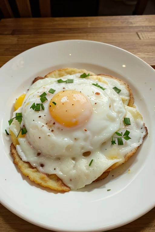 fried egg on plate