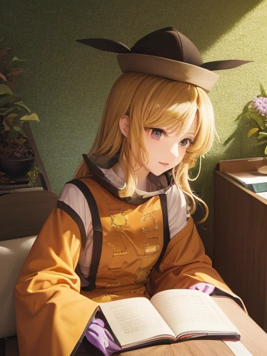 highest quality、masterpiece、touhou project、 okina matara、Mansion、Sit on a chair