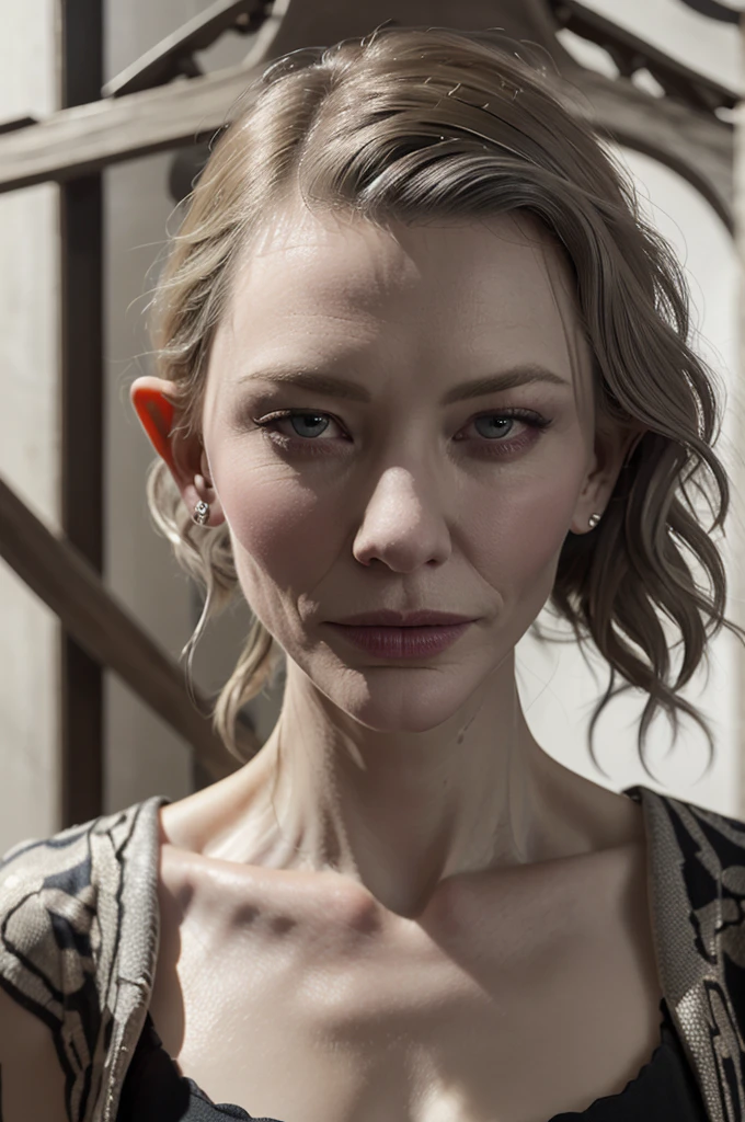 (cate Blanchett (25)), beautiful detailed eyes, beautiful detailed lips, extremely detailed eyes and face, long eyelashes, 1 girl, drow elf, midnight black skin, solid violet eyes, silver hair, confident, vicious, wearing only scant body jewelry in the style of a spider web, snake whip, unclad,) fearless, dancing an evil but alluring dance in a room with a throne of bones at its center, best quality, 4k, 8k, highres, masterpiece:1.2, ultra-detailed, realistic, photorealistic, photo-realistic:1.37, HDR, UHD, studio lighting, ultra-fine painting, sharp focus, physically-based rendering, extreme detail description, professional, vivid colors, bokeh, full bodyportrait