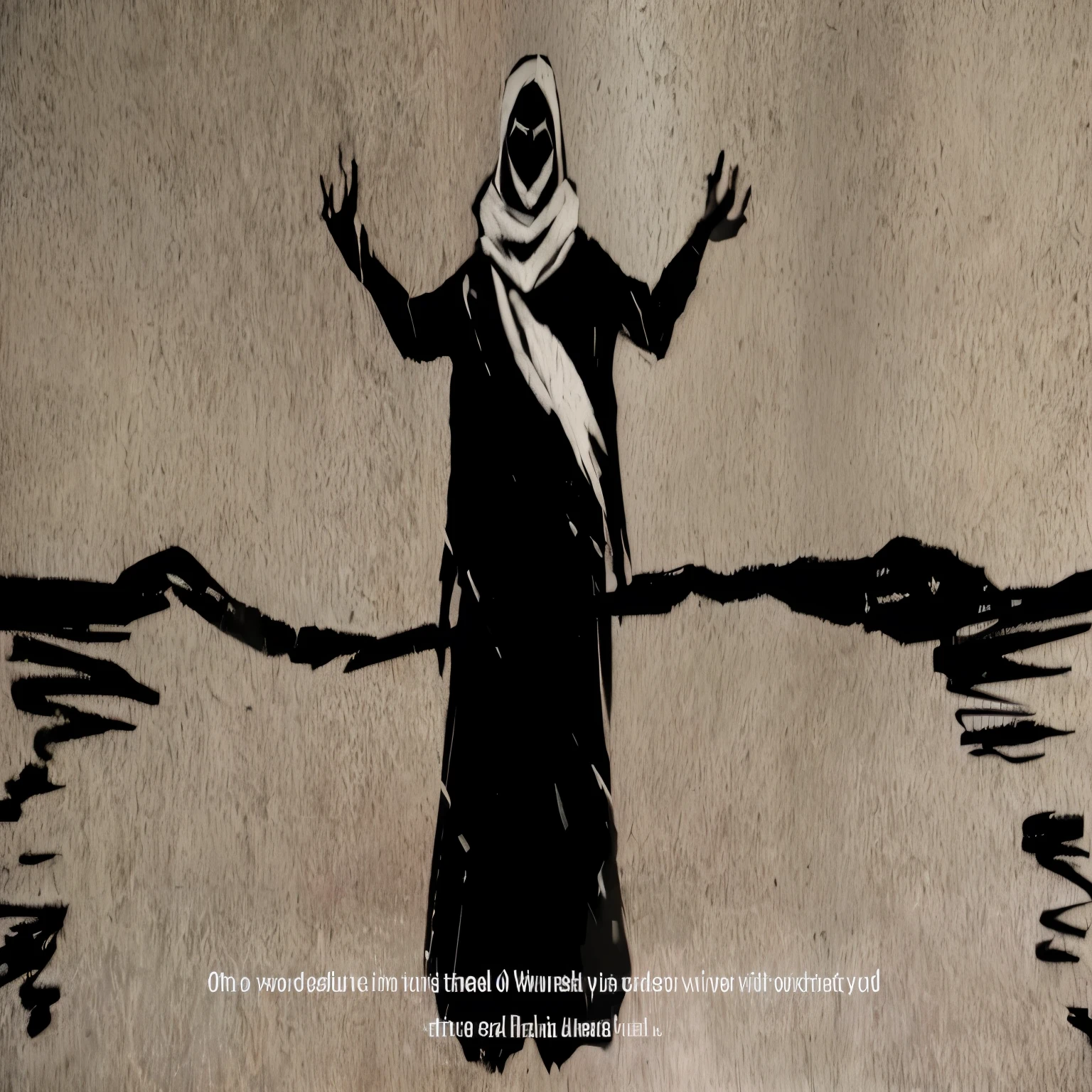 there is a drawing of a woman standing on a rope, animated film still, animation film still, cutscene, still from animated horror movie, inspired by Oswaldo Viteri, exploitable image, by Tomàs Barceló, animation still, ninja jesus, video still, video game cutscene, religion, rotoscoped, nicodemus
