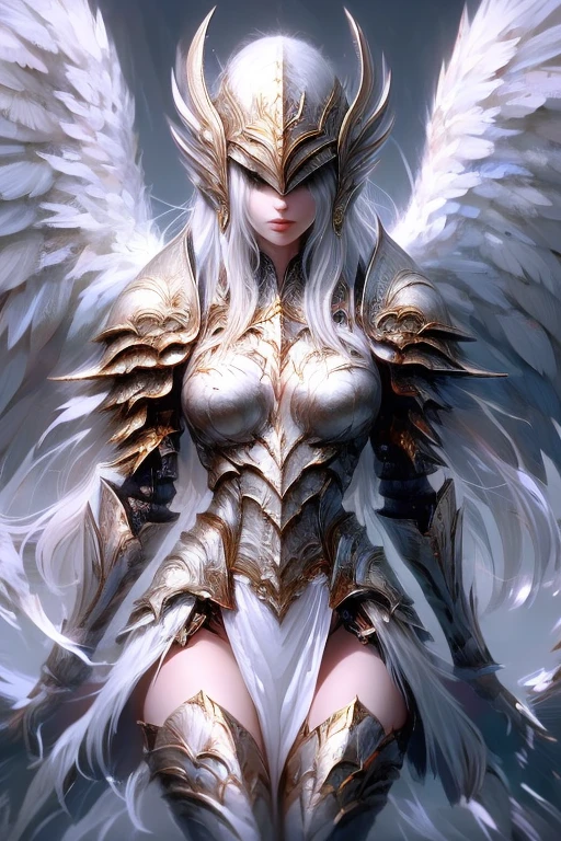 1 Girl，sit，White streamer，Holy War God