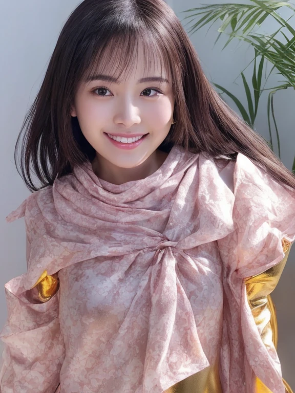 smile、looking at the camera