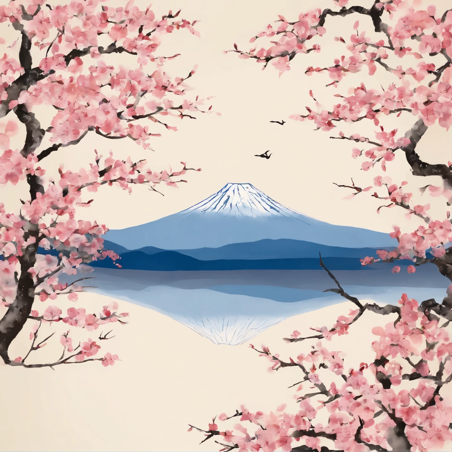 Mt fuji,Japanese flag,The sun rises,Cherry tree,🇯🇵,510