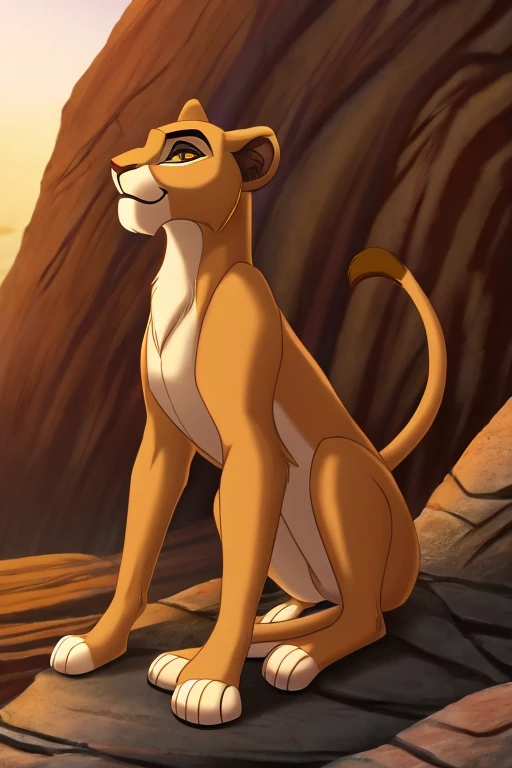 two lioness lion king style