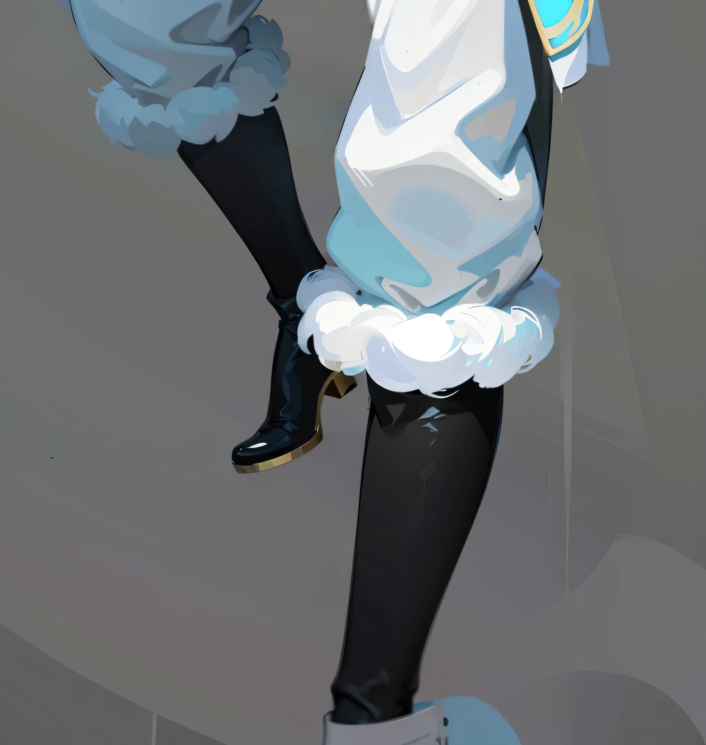 ((masterpiece, best quality)), Delicate face, Character Design Sheet, Rich in details, Multiple poses and expressions, Very detailed, depth, Many parts,Black-haired boy,Wearing white、Green clothes,Behind him is a cyan and gold cloak,Wearing white stockings on the lower body,pale pink pupils,Epic and beautiful character art, Amazing Characters,Snow Mountain,Pine and cypress,A spirited teenager,Chinese style,feathered cape,The boy looked at the snow lotus in his hand,Hand holding black sickle,shoe,boots