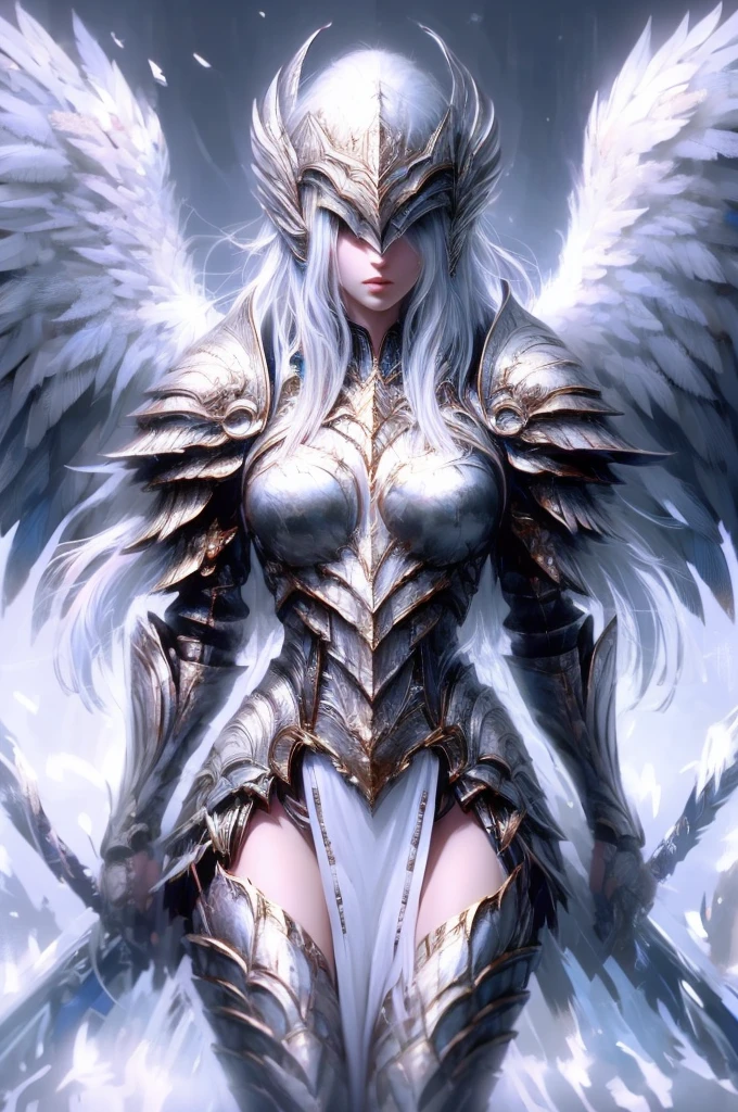 1 Girl，sit，White streamer，Saint，Martial God，blue