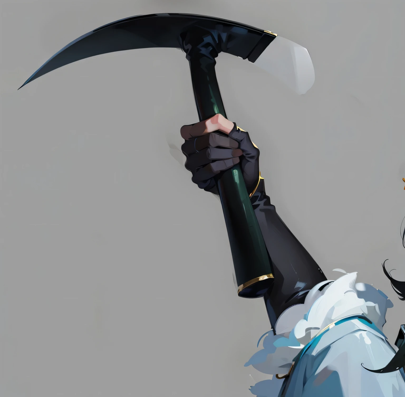 ((masterpiece, best quality)), Delicate face, Character Design Sheet, Rich in details, Multiple poses and expressions, Very detailed, depth, Many parts,Black-haired boy,Wearing white、Green clothes,Behind him is a cyan and gold cloak,Wearing white stockings on the lower body,pale pink pupils,Epic and beautiful character art, Amazing Characters,Snow Mountain,Pine and cypress,A spirited ager,Chinese style,feathered cape,The boy looked at the snow lotus in his hand,Hand holding black sickle,shoe,boots