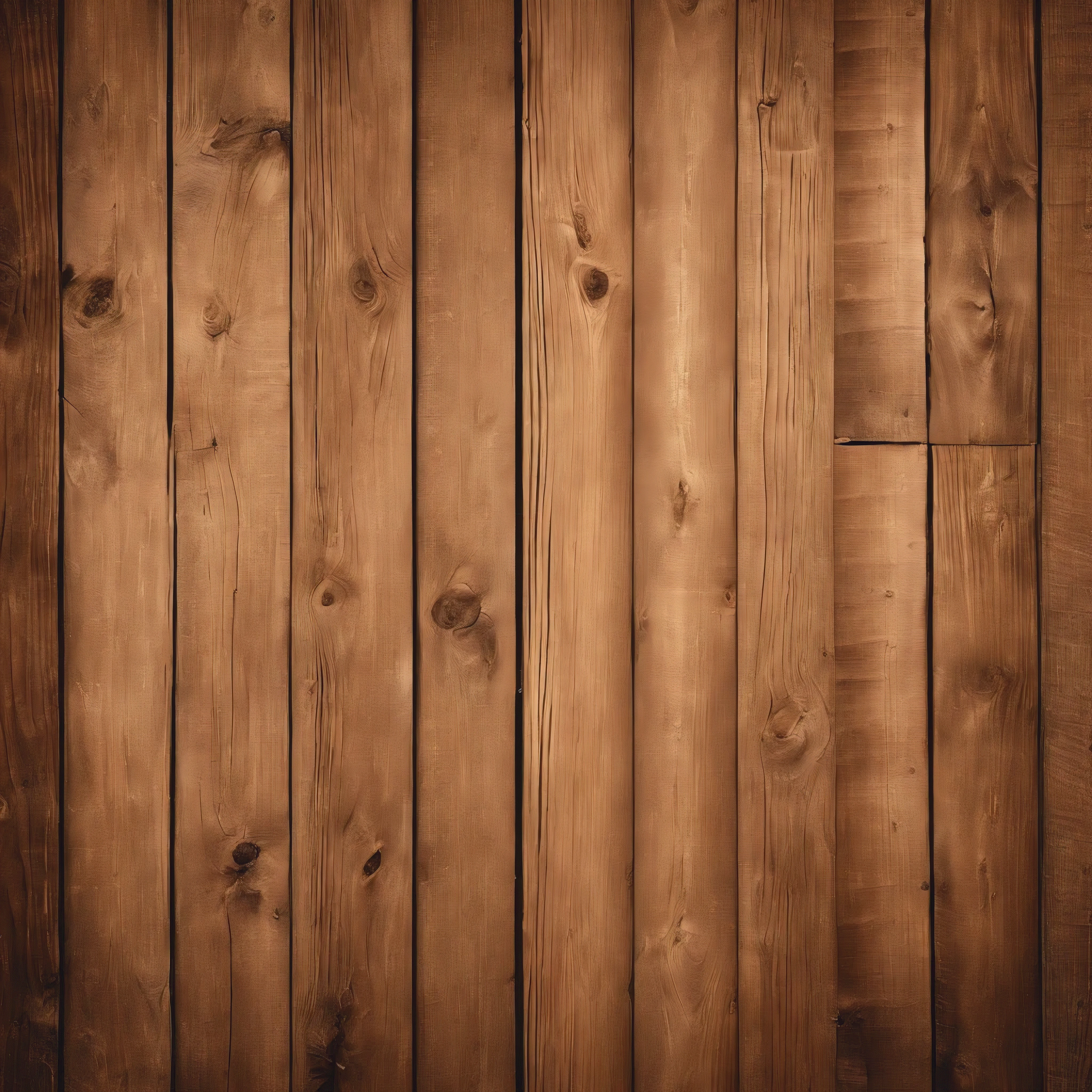Create a reclaimed wood board background, in light sepia color. Throughout the background there is a pattern of creases and wooden details.