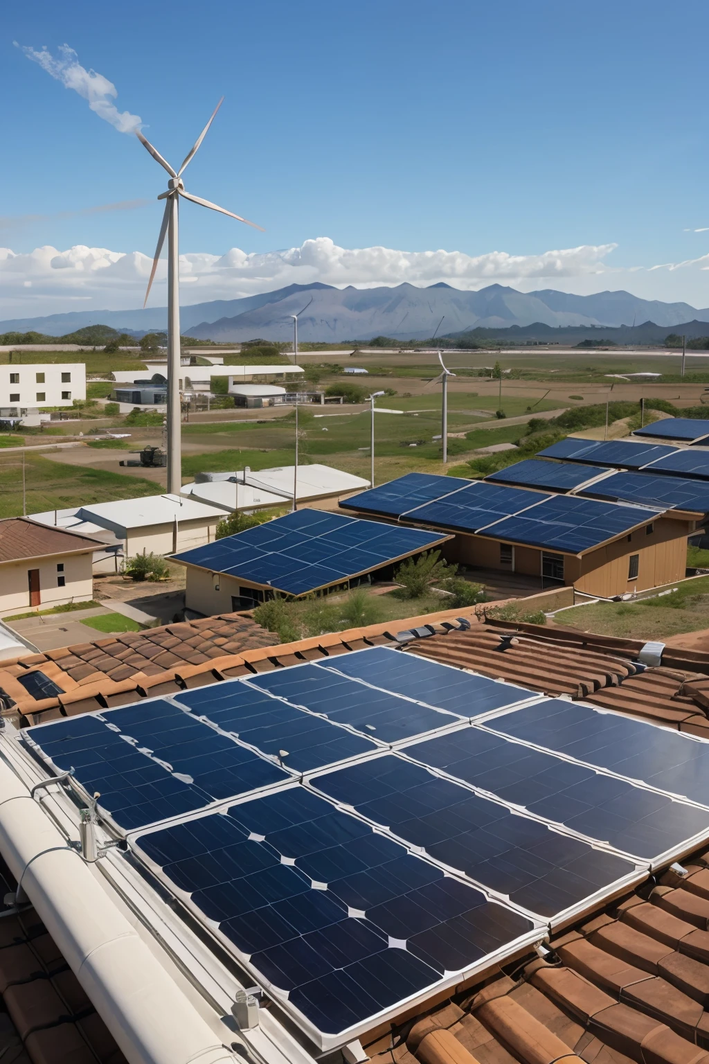 You could make a sustainable community with renewable energies like wind, hydraulics, solar, geothermal