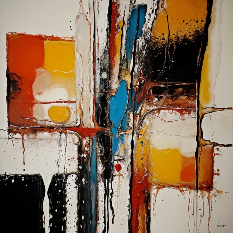 Abstract art that describe mixed feeling