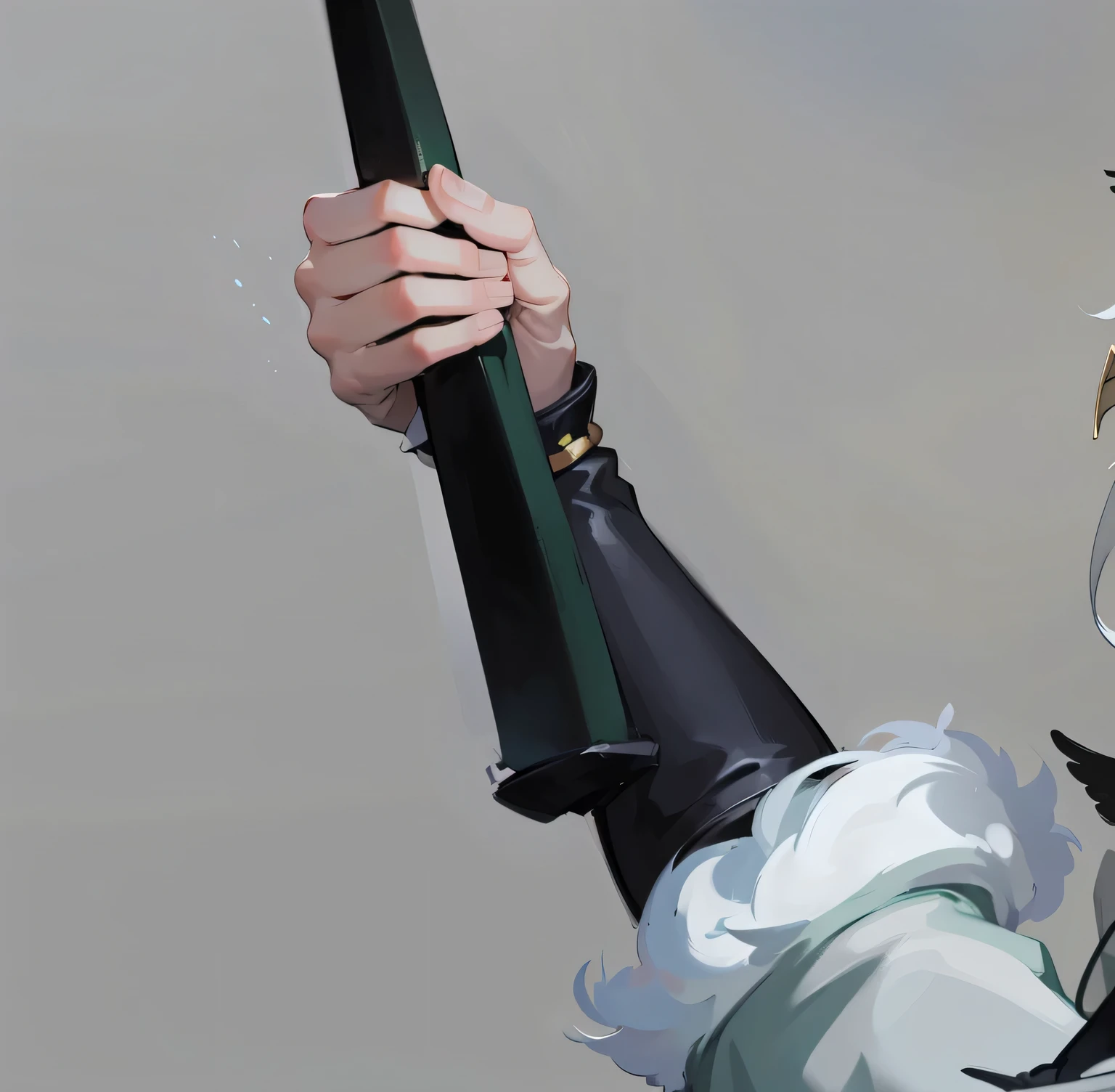 ((masterpiece, best quality)), Delicate face, Character Design Sheet, Rich in details, Multiple poses and expressions, Very detailed, depth, Many parts,Black-haired boy,Wearing white、Green clothes,Behind him is a cyan and gold cloak,Wearing white stockings on the lower body,pale pink pupils,Epic and beautiful character art, Amazing Characters,Snow Mountain,Pine and cypress,A spirited teenager,Chinese style,feathered cape,The boy looked at the snow lotus in his hand,Hand holding black sickle,shoe,boots