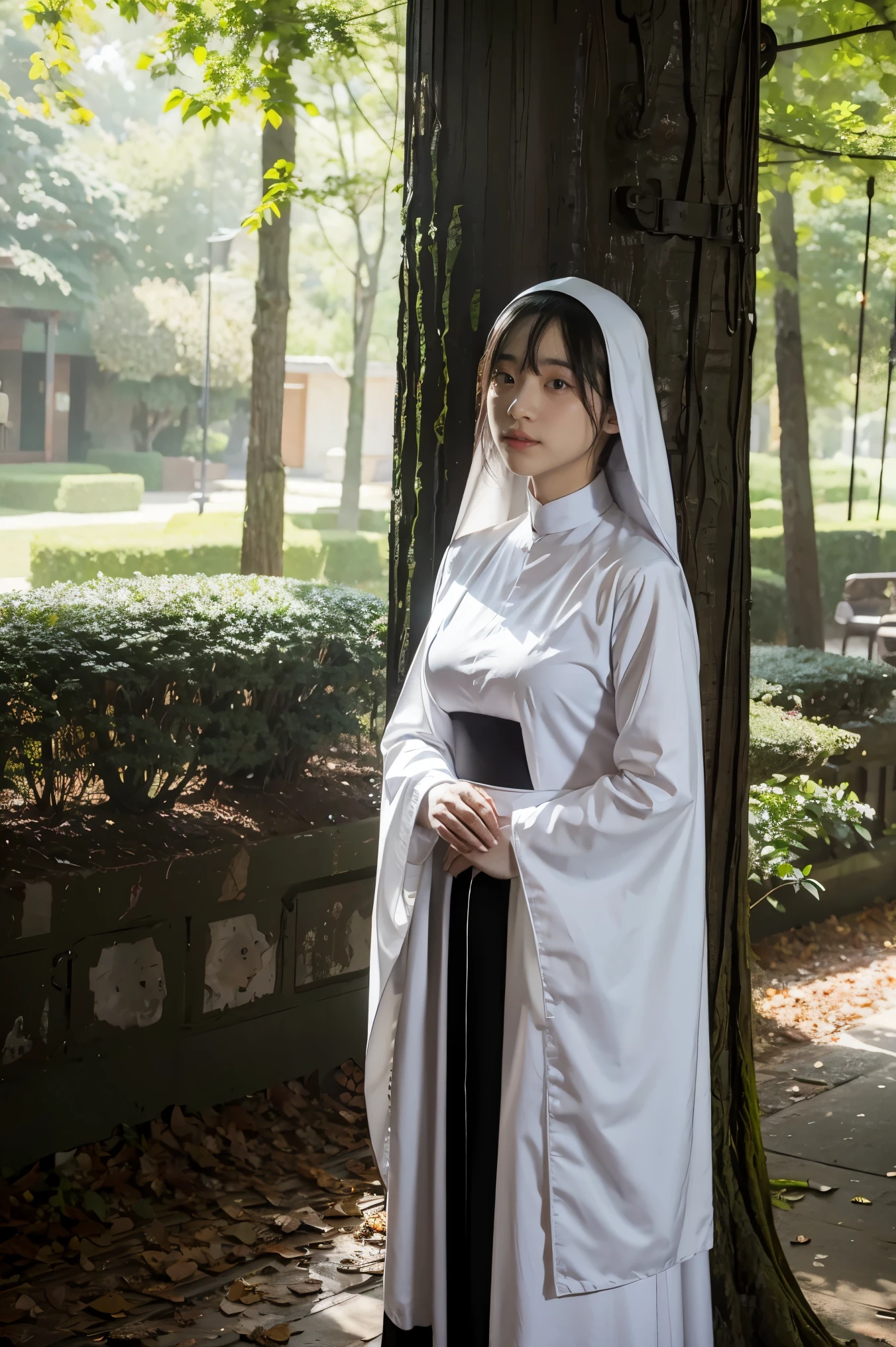 background, Fantasy, amazing, Fantasy, forest, 1 girl, sexy sister, nun