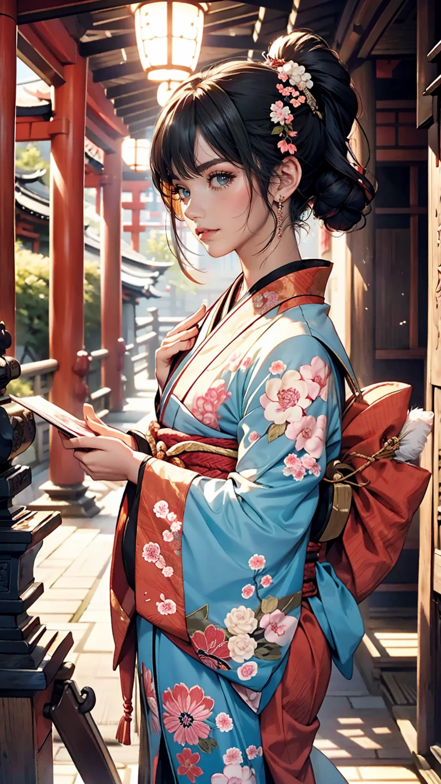 Japan's Heian Period、Heian nobility、public、Murasaki Shikibu、Wear the Twelve-Piece、Located in a temple-style mansion、Black Hair、long hair、Ankle-length hair