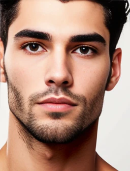  a jewish  model man, focus on the face.