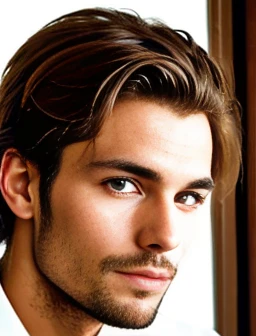  a german man, focus on the face.