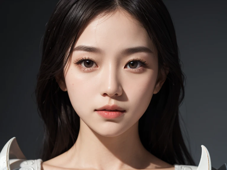Realistic portraits, high resolution, Soft Light, 1 woman, only, Picture of thigh...., fit, Hips up, sparkling skin, overflowing, Bare breasts....., (Very rich facial details), Beautiful Chinese armor