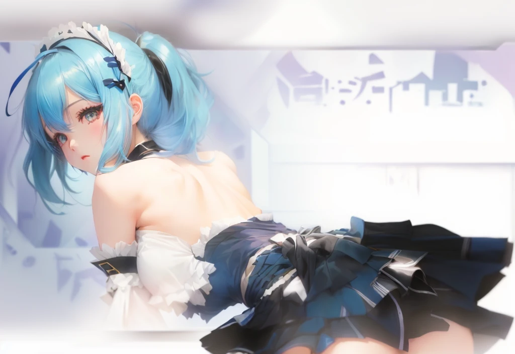 Blue Hair、Anime girl in black skirt, Top rated on Pixiv, Popularity on pixiv, Pixiv 3DCG, pixiv, fine details. Girls&#39; Frontline, On pixiv, Micudayo, Popular on Pixiv, Pixiv Daily Leaderboard, Pixiv Style, Digital Art on pixiv, Pixiv competition winner, Featured on Pixiv