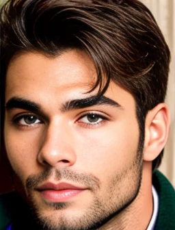 Italian hunk, focus on the face.