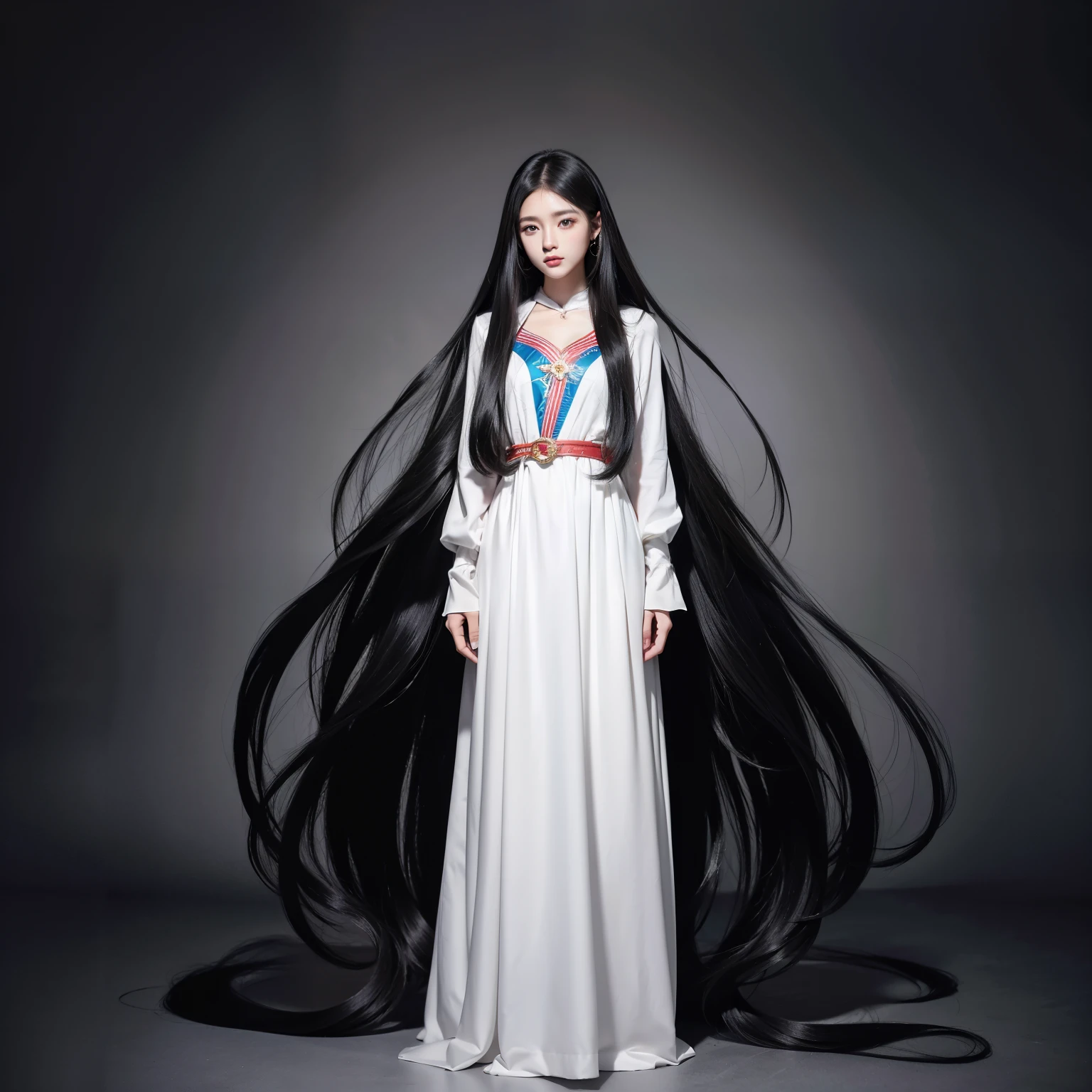 Super long hair、Best image quality、highest quality、Highest Resolution、Ultra-realistic photos、Full body photo、1 girl、Very beautiful face、超Super long hair、Hair length（approximately）.５Meters、Straight black hair、Black hair longer than height、Black hair&#39;It hasn&#39;t been cut in over 20 years.、Slender body、naked、World Long Hair Contest Winner、Terribly thick black hair、私のとても長いBlack hair体に巻き付いています.、Location: Bedroom、3Meters離れたところから撮影、Shiny and beautiful black hair、Terribly long black hair、Her black hair shines so beautifully、Too much black hair、Very long black hair filling the screen、The longest black hair in the world、The blackest hair in the world、The most beautiful black hair in the world、My long black hair is spilling out all over the room..、My long black hair makes the whole room dark.、彼女の非常に長いBlack hair両手でまとめられている、彼女の長いBlack hair花畑のように咲いている、