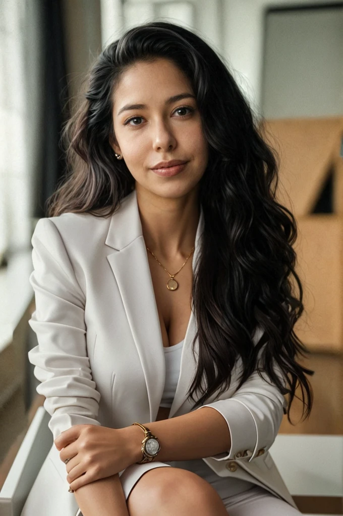 White blazer, businesswoman