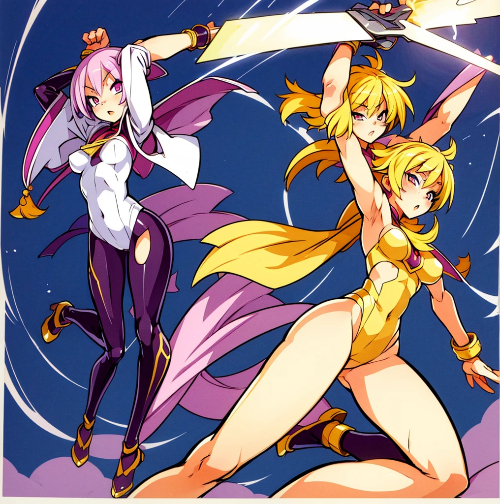 a woman with no shirt, walking down a path to the viewer, a drawing of a woman in a bodysuit holding a knife, proportioned body, sfw, body pose!, full body drawing, cell shaded adult animation, full character body, full body concept, full body; front view, female full body, entire body, a drawing of a debauchery priest lewd face, anime pose, pudica pose gesture, clean anime outlines, outlined!!!, fully body pose, full body zenkai! asuka suit, with arms up, sketchy artstyle, gesture drawn, holding a pudica pose