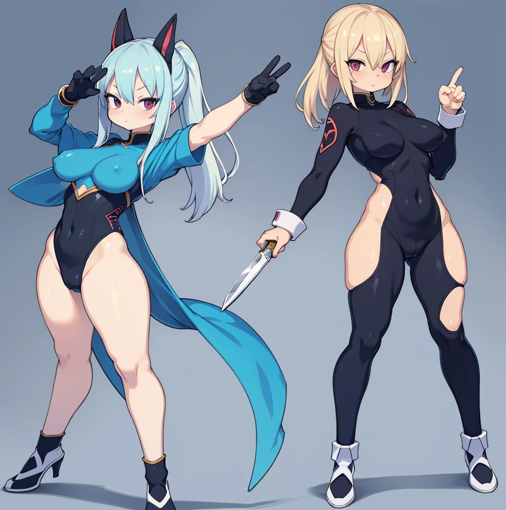 a drawing of a woman in a bodysuit holding a knife, realistically proportioned body, realistic proportions sfw, hands behind her body pose!, full body drawing, cell shaded adult animation, body proportions, full character body, full body concept, full body; front view, female full body, entire body, a drawing of a debauchery priest lewd face, anime pose, pudica pose gesture, clean anime outlines, outlined!!!, fully body pose, full body zenkai! asuka suit, with arms up, sketchy artstyle, gesture drawn, holding a pudica pose