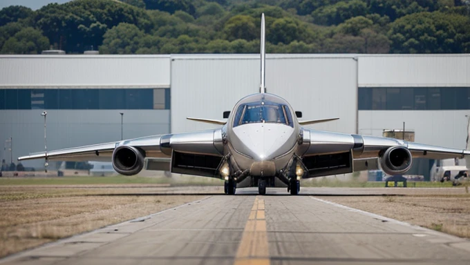Here’s the revised prompt in English, emphasizing the placement of the engines at the front:  "Create a clear, high-resolution image of a futuristic giant airplane with engines located at the front. The design should be innovative and aerodynamic, with sleek and elegant lines. The aircraft should appear robust and technologically advanced, featuring wide wings, modern LED lighting, and a shiny metallic fuselage. Ensure the image is very sharp and detailed, and position the airplane on an airport runway.show the plane from the outside on the airport runway