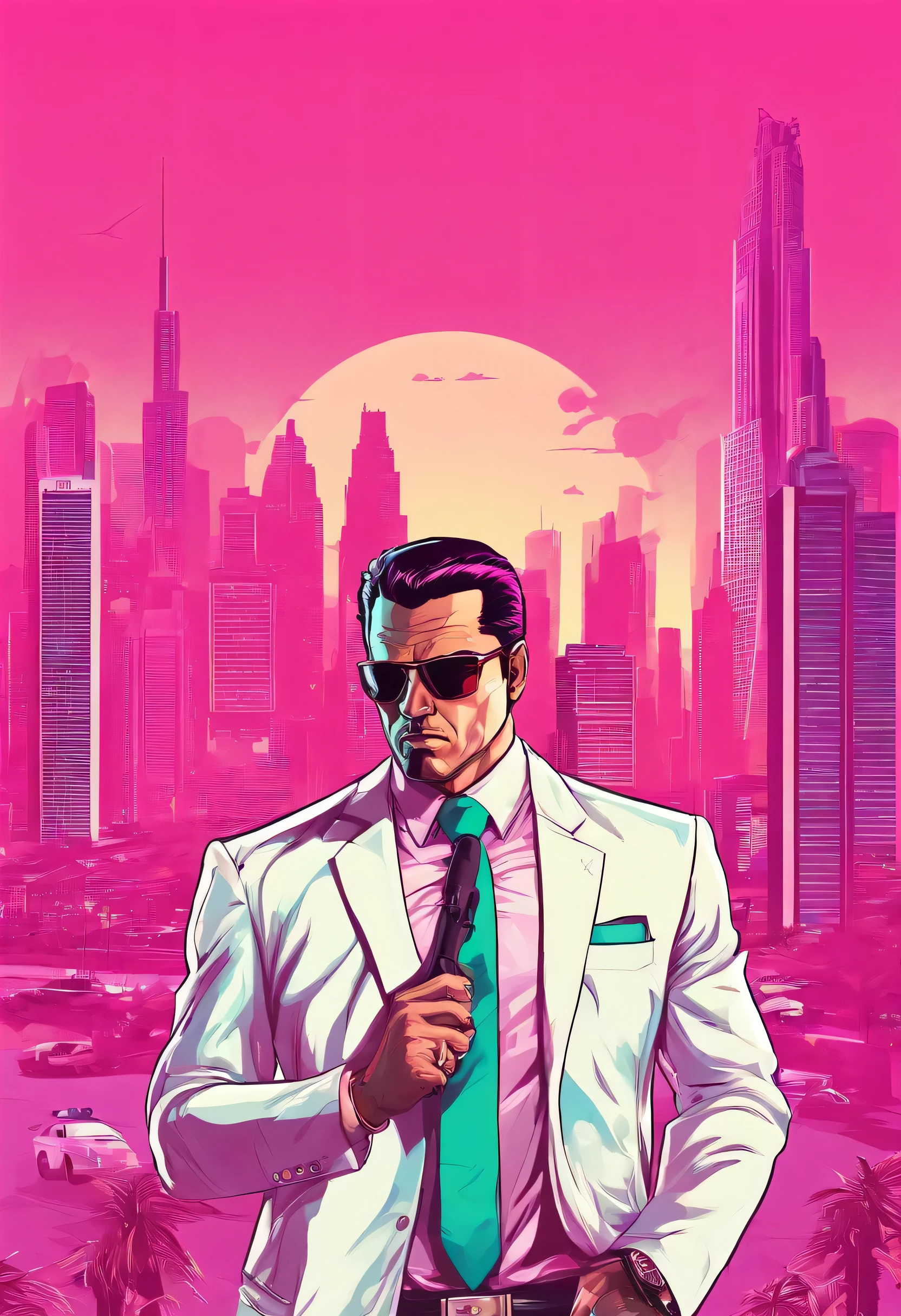 Cara de terno branco, Elementos rosa, Mafia, criminalidade, gangue, deputado, skyscrapers