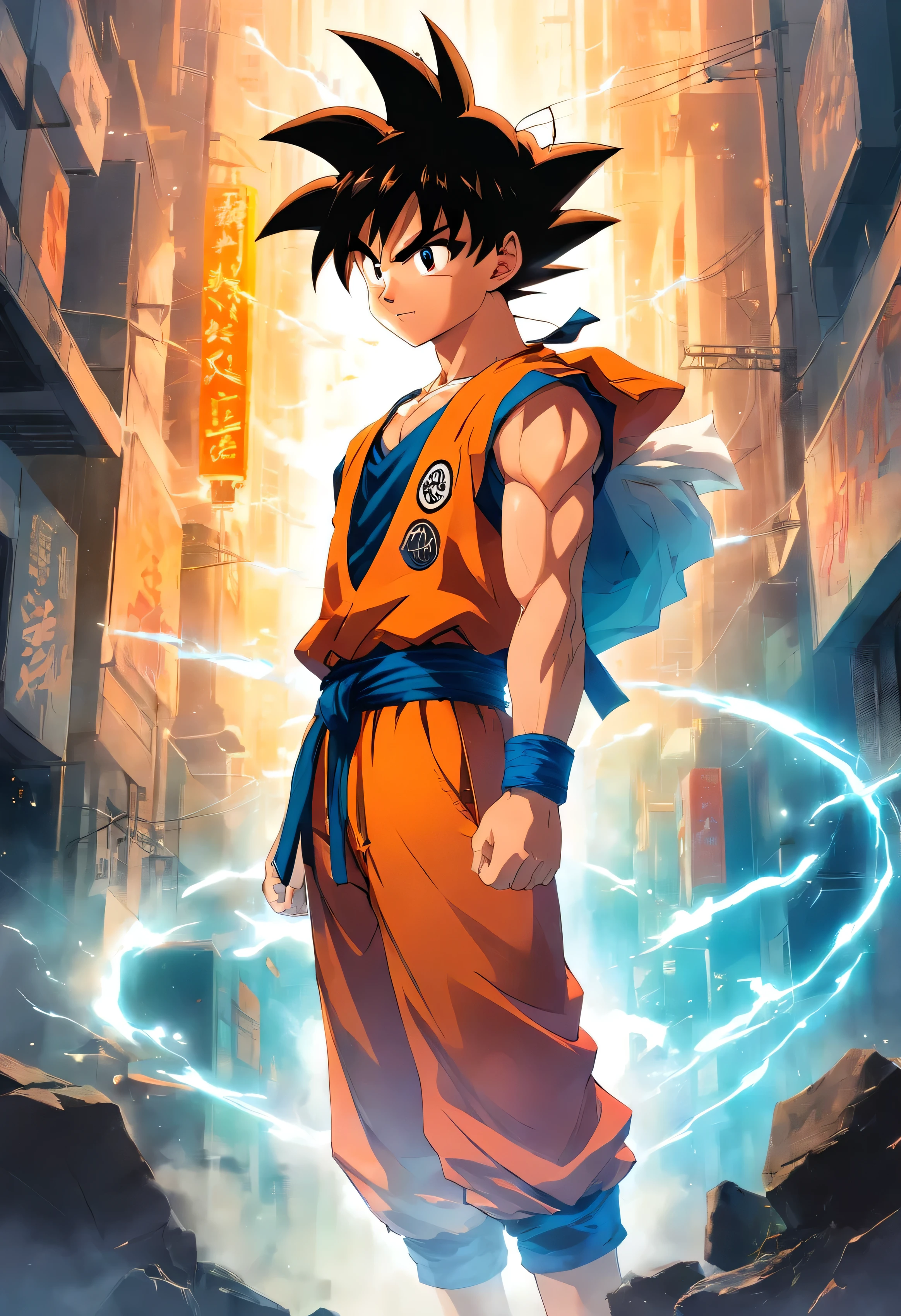 GOKU DIBUJADO POR BILL SIENKIEWICZ