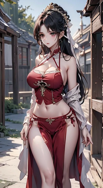 (((Large 、Breast g、Low-cut，Cleavage ，Wid))((Long legs)),Hourglass figure))