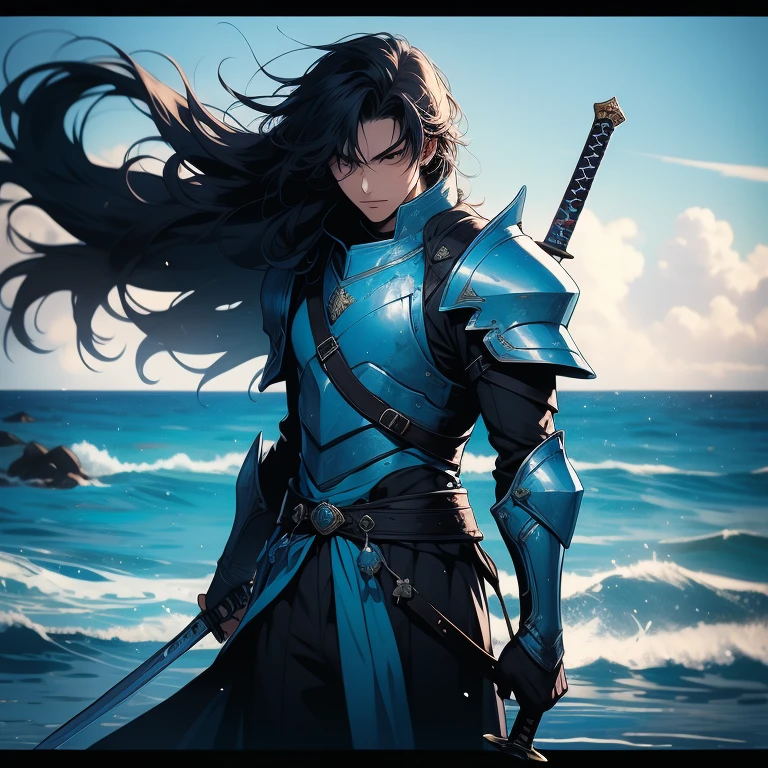 Hero, Music,Ocean,Knight, blue, Cutlass Sword