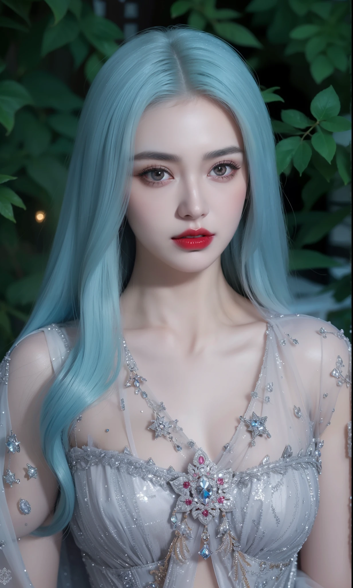 Imperial sister,Exquisite eyes,Snow Queen,Put the crown on your head,Detailed facial expressions body,Tall and big,number,Leg length,4K,HD,meat,White translucent lace,Fair and plump figure,Pretty Face,Little cherry mouth,Beautiful and delicious(3D Royal Sisters),Glossy Gel Coat,Vampire Queen in luxurious robes,Crystal Gem Crown,Ultra-clear portrait photos(8k),Dark eyeshadow,Sexy thick lips(Red lipstick),Very three-dimensional,Gold diamond gemstone decoration,Eyes shining like the starry sky