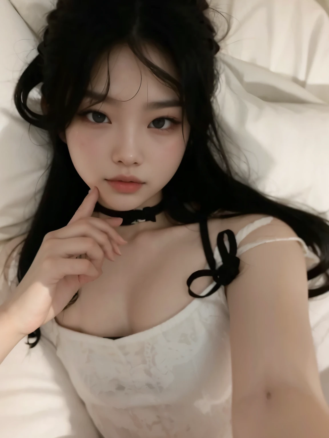 top-quality、masterpiece、超A high resolution、(Photorealsitic:1.4)、Raw foto、 1 girl in、full bodyesbian、 璫 Facial focus、 pureerosface_v1:0.6