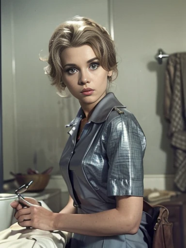 Beautiful woman in the 50s of the 20th century. Jahrhunderts，sexyhaltung