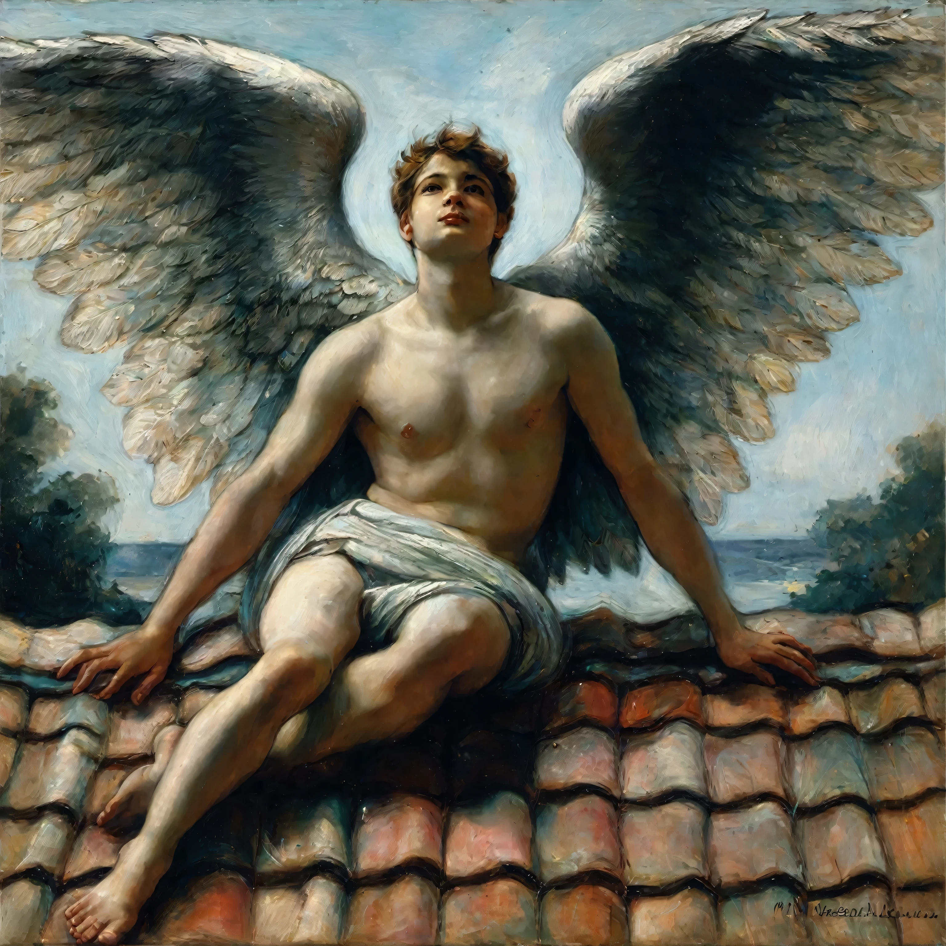 pintura de um anjo